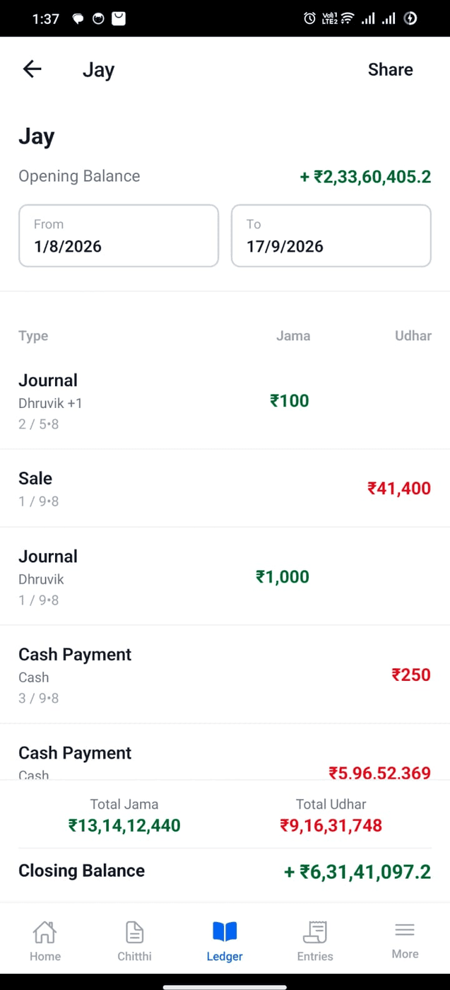 Ledgers and dues 2