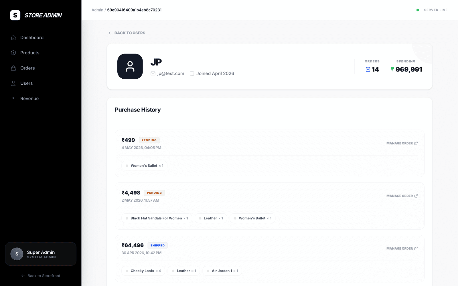 Orders and customers 3